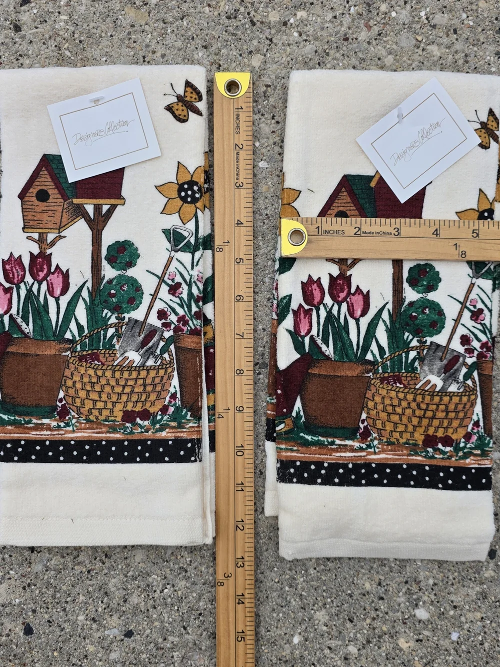 Designers Collection Sunflower Garden 5 Piece Kitchen Linen Set NWT
